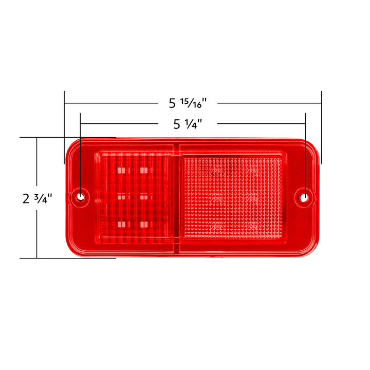 12 LED Standard Style Side Marker For 1968-1972 Chevrolet &amp; GMC Truck-Red - View 8