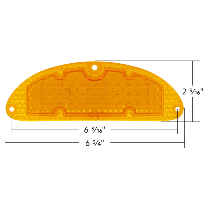 37 Amber LED Sequential Parking Light For 1955 Chevy Passenger Car - Amber Lens - View 10
