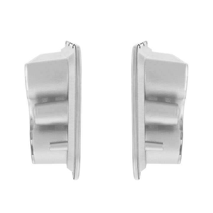 17 Amber LED Front Parking Light Set With SS Trim For 1973-1980 Chevy &amp; GMC Truck-Clear Lens (Pair) - View 5
