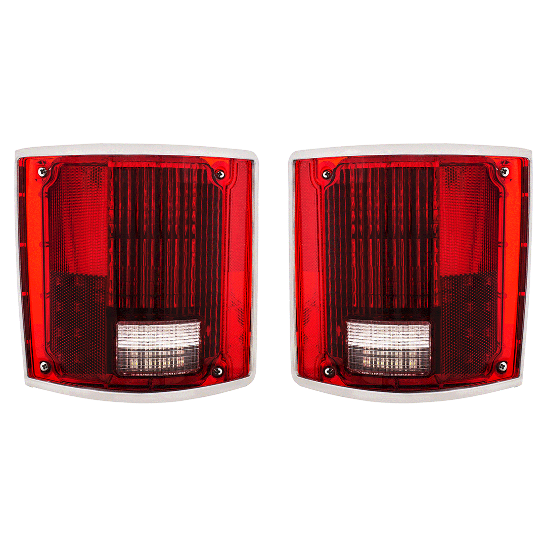 LED Sequential Tail Light Set With Trim For 1973-1987 Chevy &amp; GMC Truck (Pair) - View 11