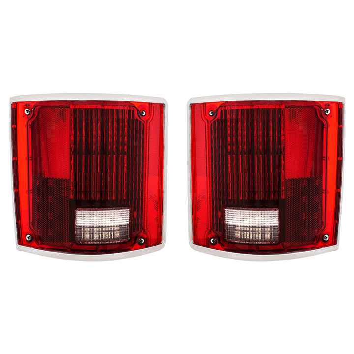 LED Sequential Tail Light Set With Trim For 1973-1987 Chevy &amp; GMC Truck (Pair) - View 11