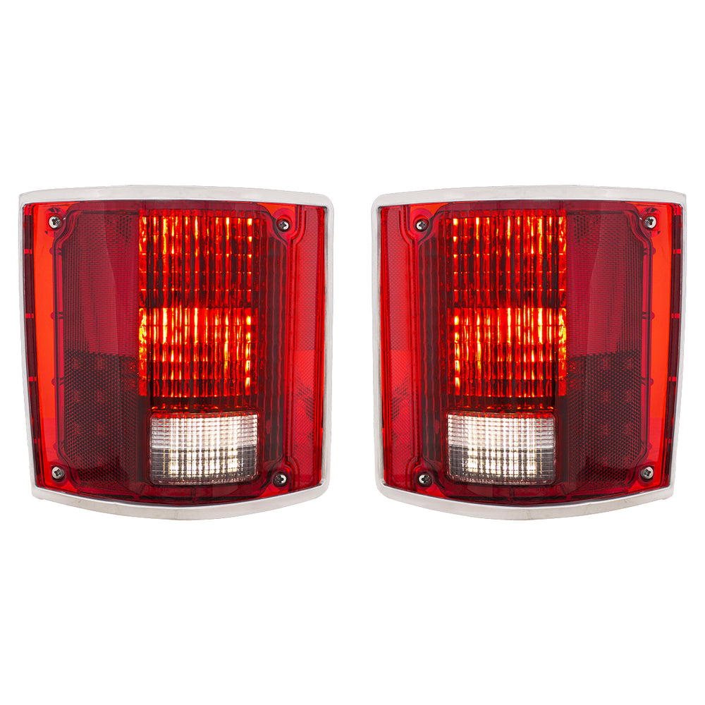 LED Sequential Tail Light Set With Trim For 1973-1987 Chevy & GMC Truck (Pair) - View 2