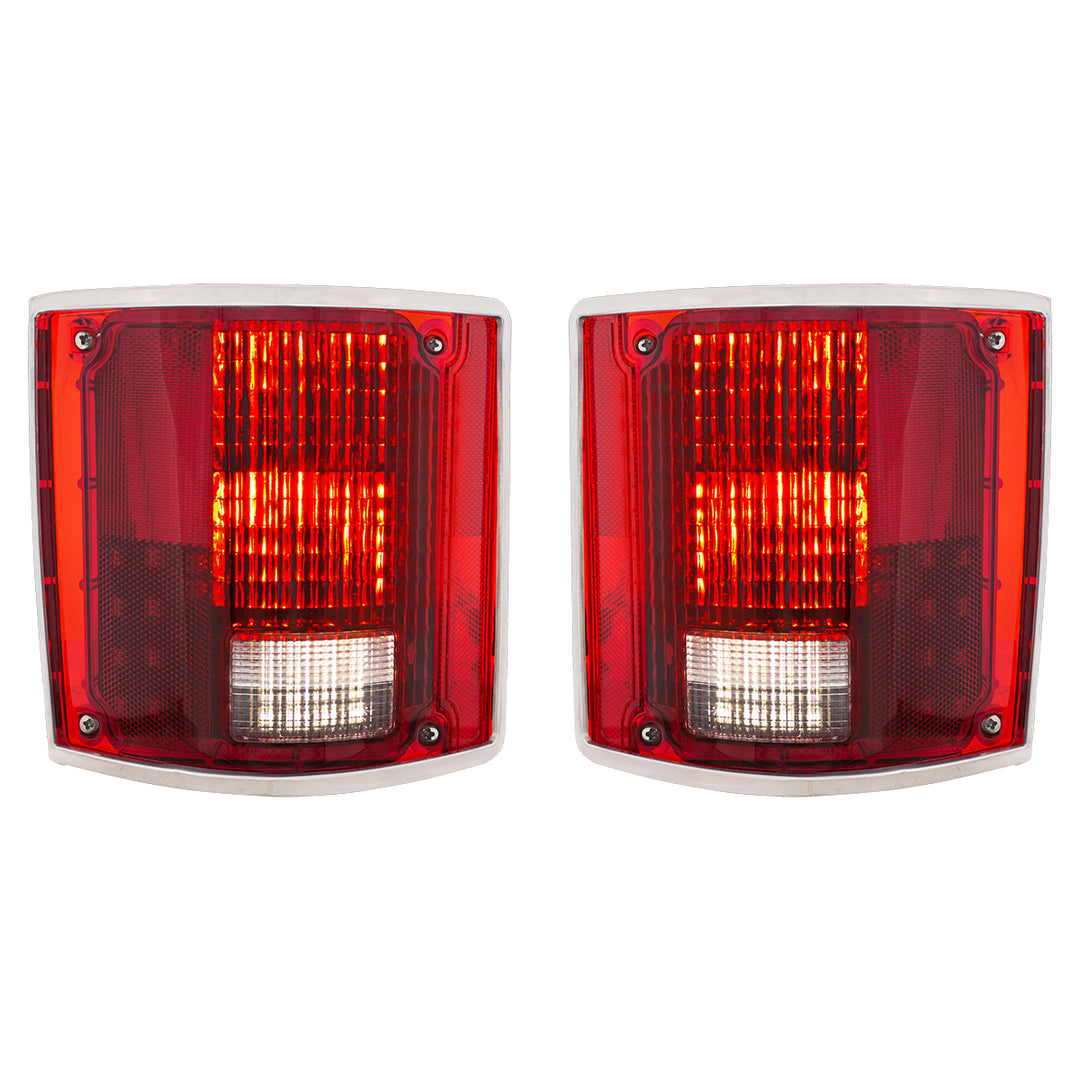 LED Sequential Tail Light Set With Trim For 1973-1987 Chevy &amp; GMC Truck (Pair) - View 2