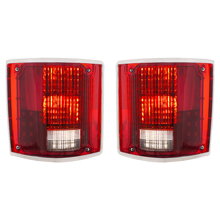 LED Sequential Tail Light Set With Trim For 1973-1987 Chevy &amp; GMC Truck (Pair) - View 2