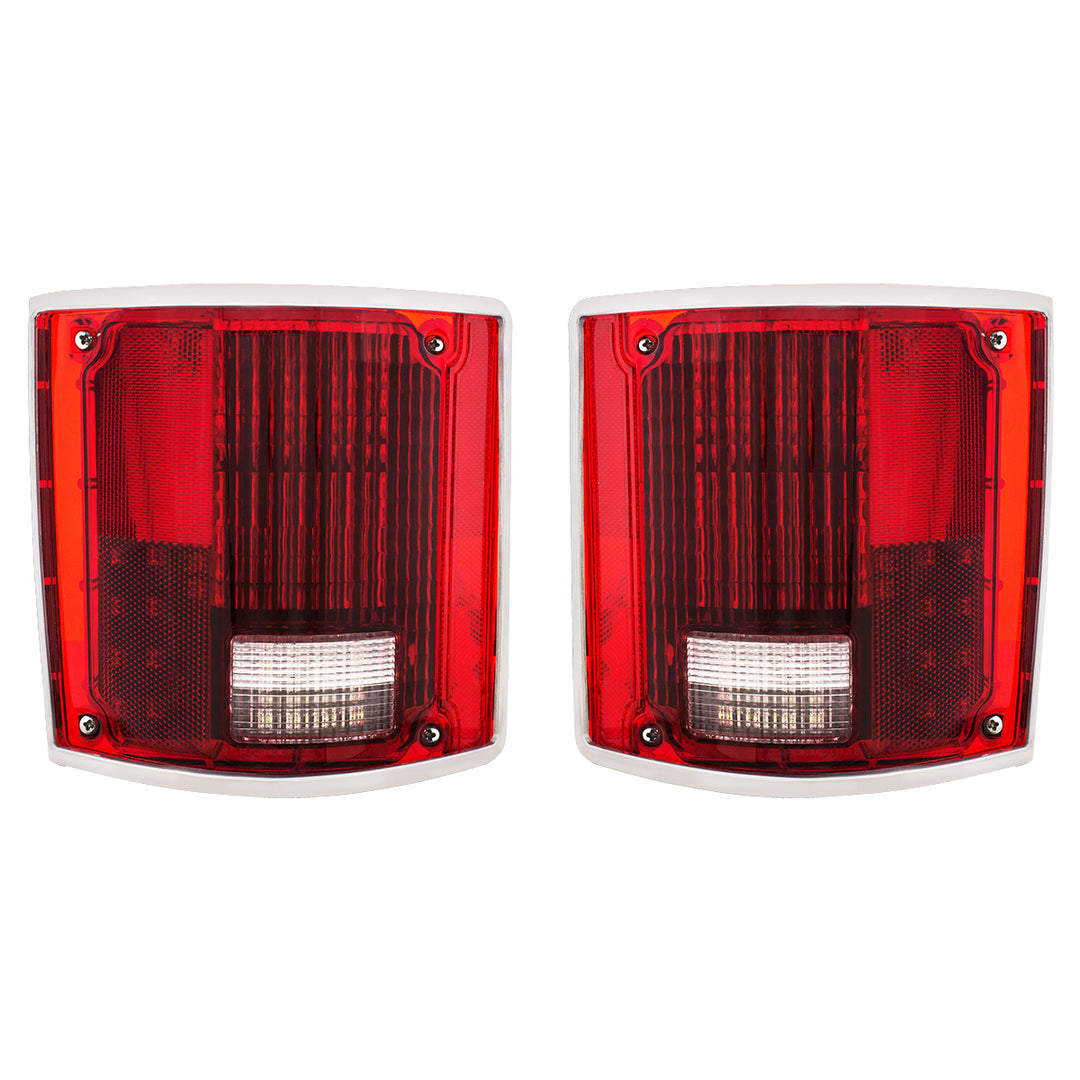 LED Sequential Tail Light Set With Trim For 1973-1987 Chevy &amp; GMC Truck (Pair) - View 4