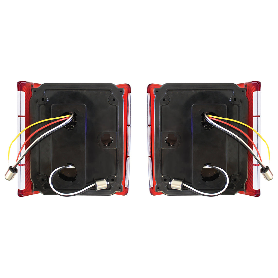 LED Sequential Tail Light Set With Trim For 1973-1987 Chevy &amp; GMC Truck (Pair) - View 7