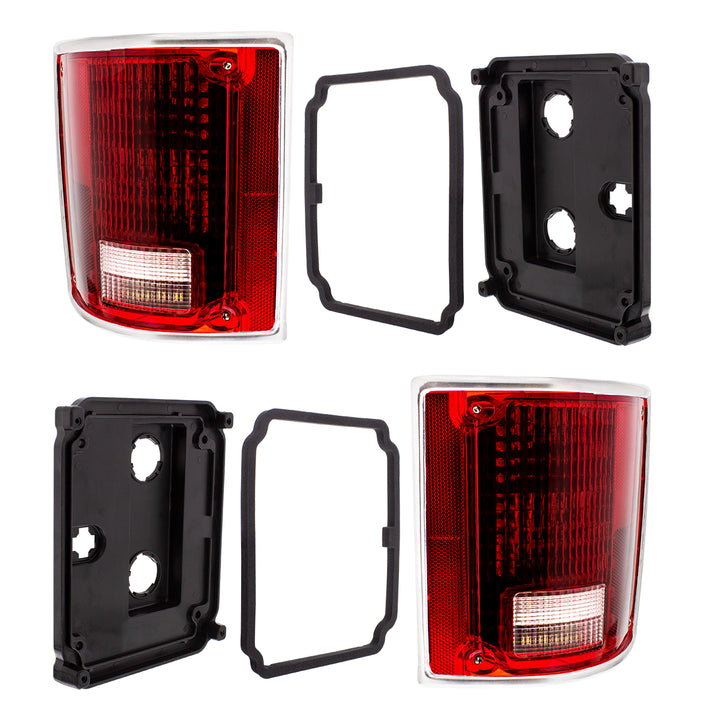 LED Sequential Tail Light Set With Trim For 1973-1987 Chevy &amp; GMC Truck (Pair) - View 8
