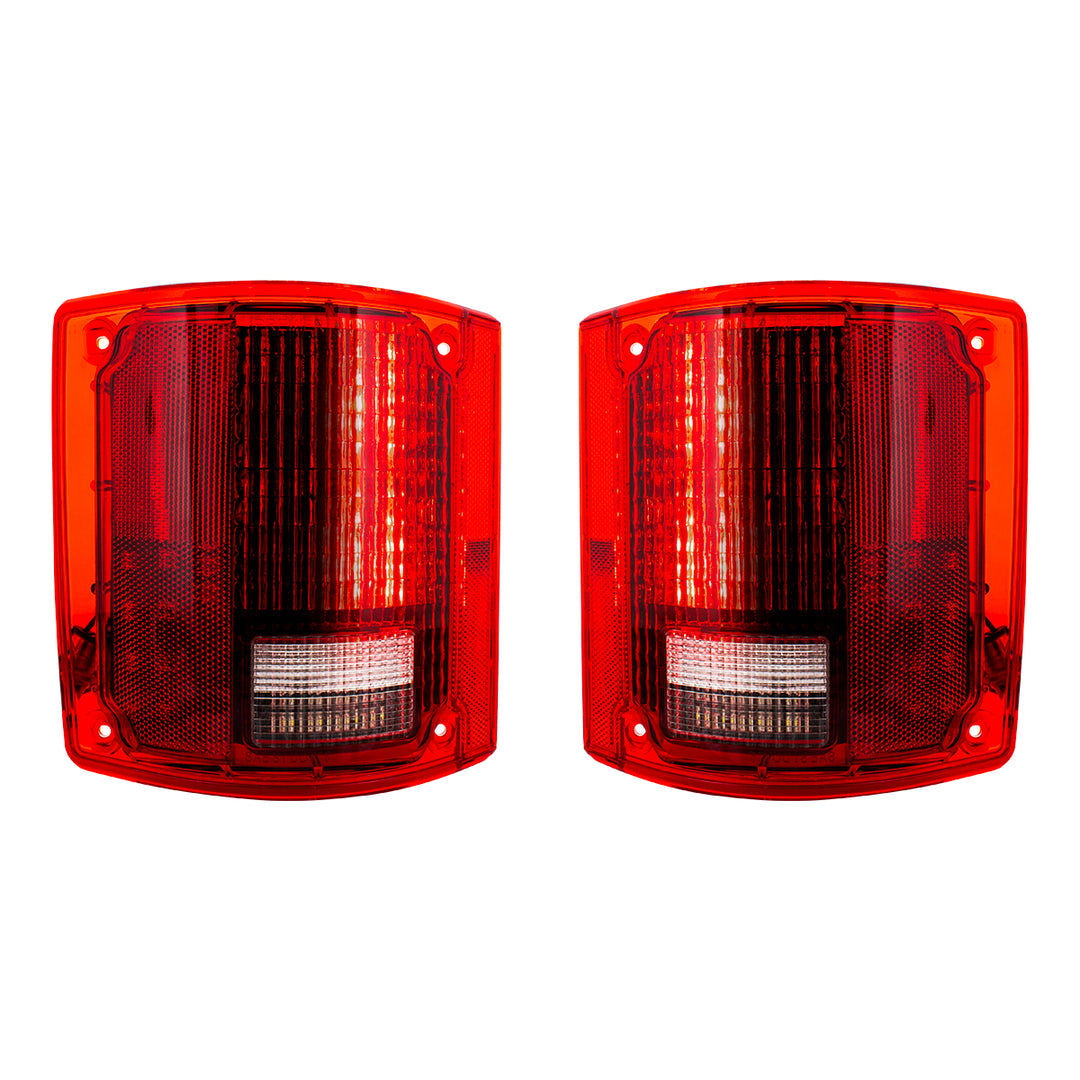 56 LED Sequential Tail Light Set Without Trim For 1973-1987 Chevy &amp; GMC Truck (Pair) - View 1