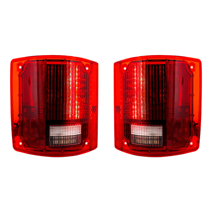 56 LED Sequential Tail Light Set Without Trim For 1973-1987 Chevy &amp; GMC Truck (Pair) - View 1