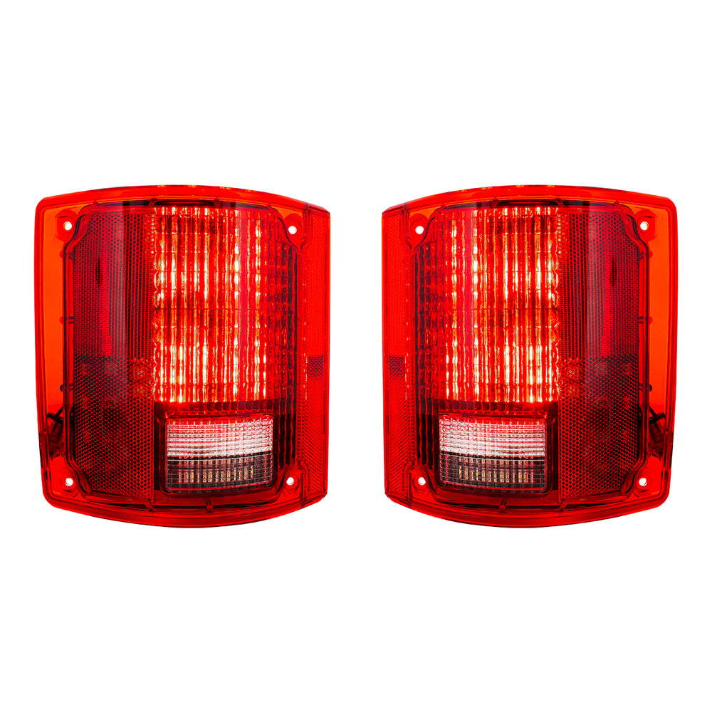 56 LED Sequential Tail Light Set Without Trim For 1973-1987 Chevy & GMC Truck (Pair) - View 2