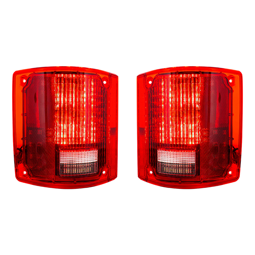 56 LED Sequential Tail Light Set Without Trim For 1973-1987 Chevy &amp; GMC Truck (Pair) - View 2