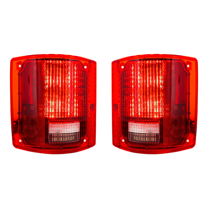 56 LED Sequential Tail Light Set Without Trim For 1973-1987 Chevy &amp; GMC Truck (Pair) - View 2
