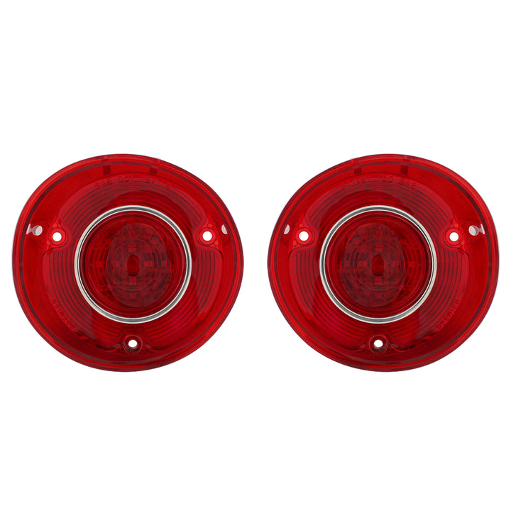 42 LED Tail Light Set With Stainless Steel Trim For 1972 Chevy Chevelle SS/Malibu (Pair) - View 2