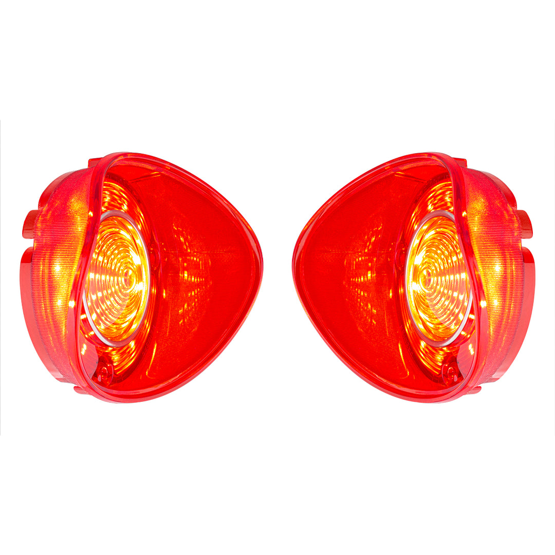 42 LED Tail Light Set With Stainless Steel Trim For 1972 Chevy Chevelle SS/Malibu (Pair) - View 3