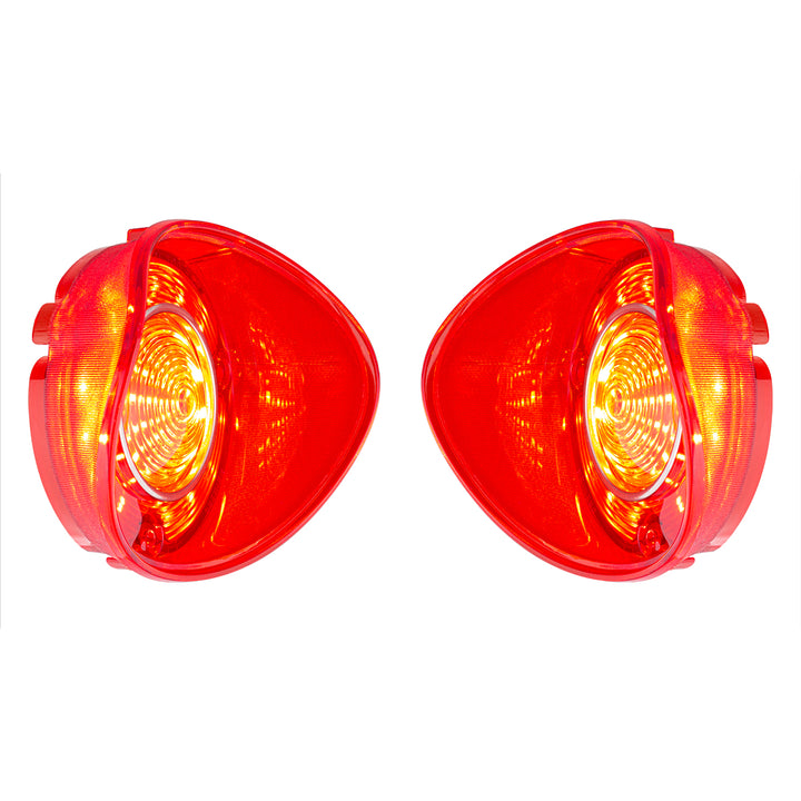 42 LED Tail Light Set With Stainless Steel Trim For 1972 Chevy Chevelle SS/Malibu (Pair) - View 3