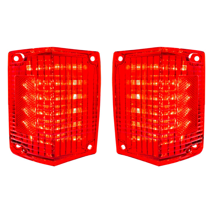 36 LED Tail Light Set For 1970-1972 Chevy El Camino/Station Wagon (Pair) - View 1