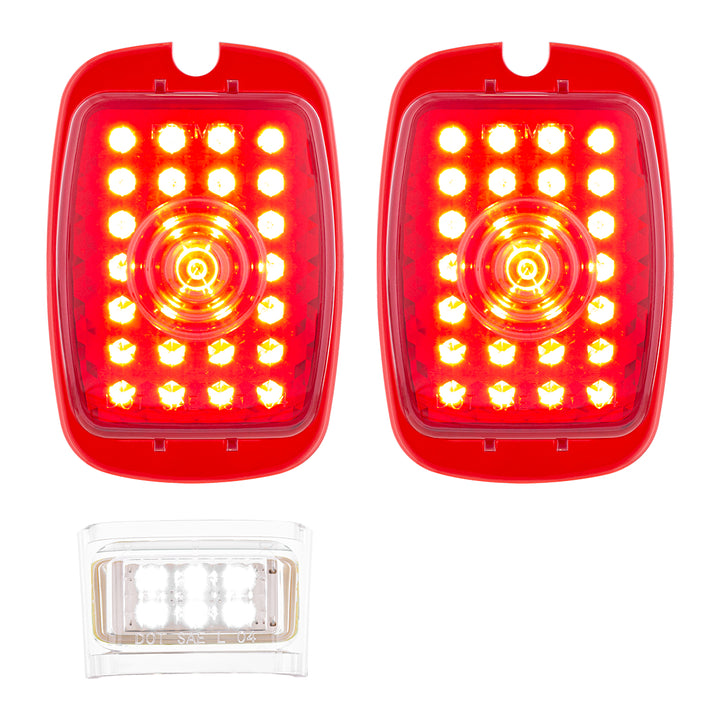 27 LED Tail Light With 6 LED LP Light Set For Chevy Passenger Car (1937-1938) &amp; Truck (1940-1953) (Pair) - View 1