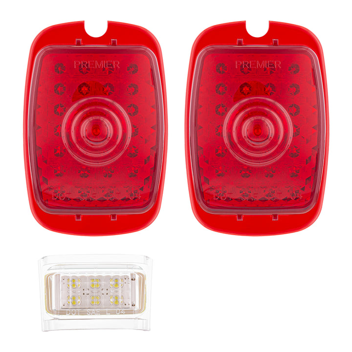 27 LED Tail Light With 6 LED LP Light Set For Chevy Passenger Car (1937-1938) &amp; Truck (1940-1953) (Pair) - View 2