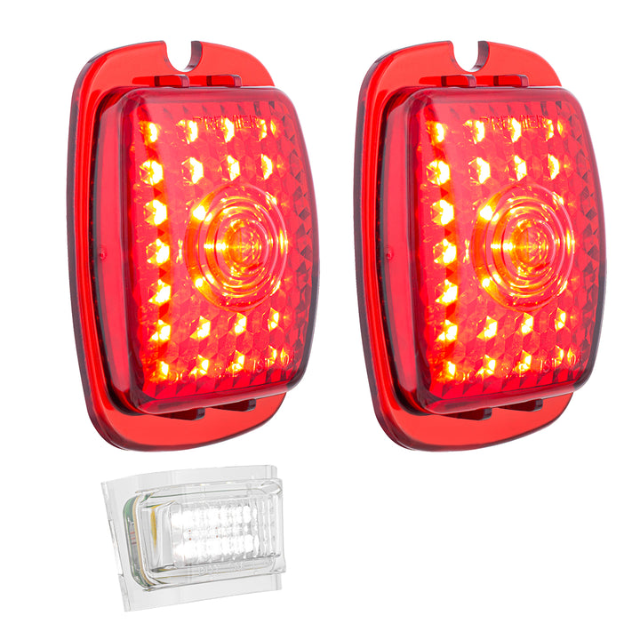 27 LED Tail Light With 6 LED LP Light Set For Chevy Passenger Car (1937-1938) &amp; Truck (1940-1953) (Pair) - View 3