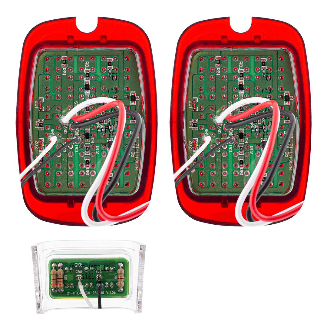 27 LED Tail Light With 6 LED LP Light Set For Chevy Passenger Car (1937-1938) &amp; Truck (1940-1953) (Pair) - View 6