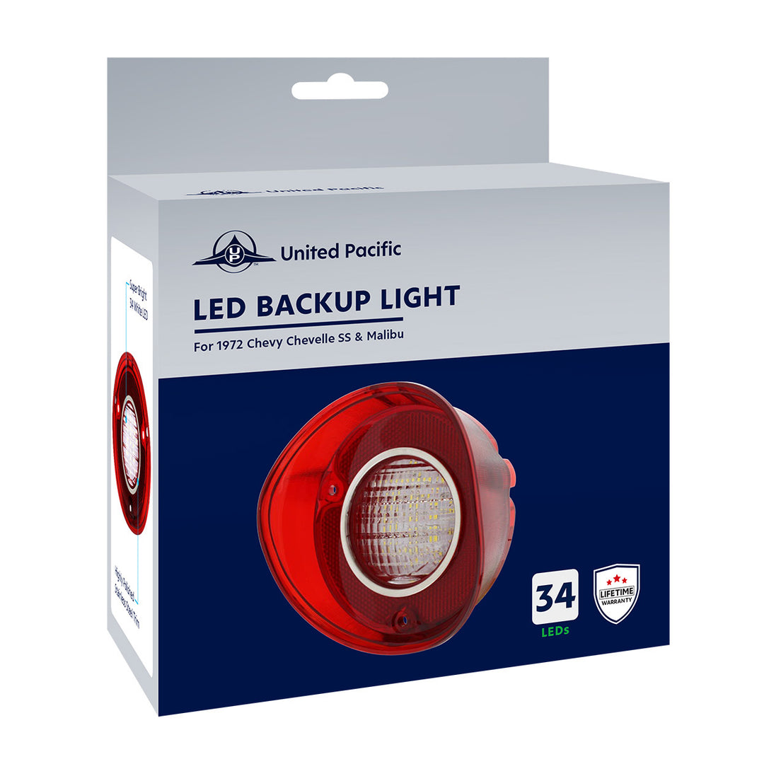 34 White LED Backup Light For 1972 Chevy Chevelle SS &amp; Malibu (Pair) - View 10