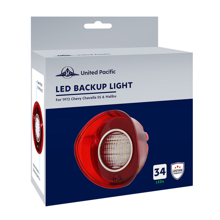 34 White LED Backup Light For 1972 Chevy Chevelle SS &amp; Malibu (Pair) - View 10
