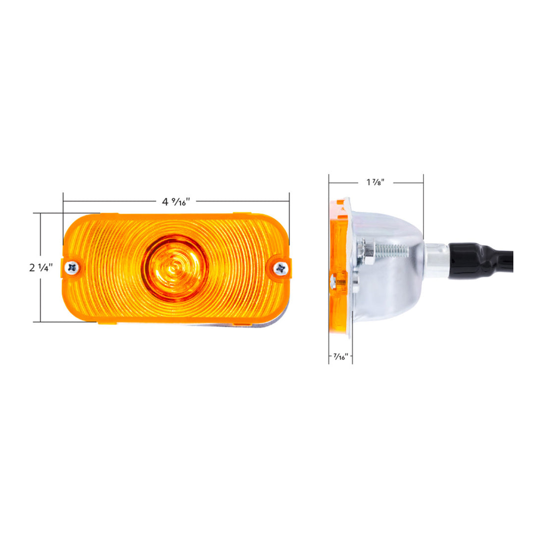 Parking Light For 1966-1968 Ford Bronco-Amber Lens - View 10