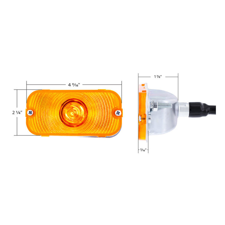 Parking Light For 1966-1968 Ford Bronco-Amber Lens - View 10