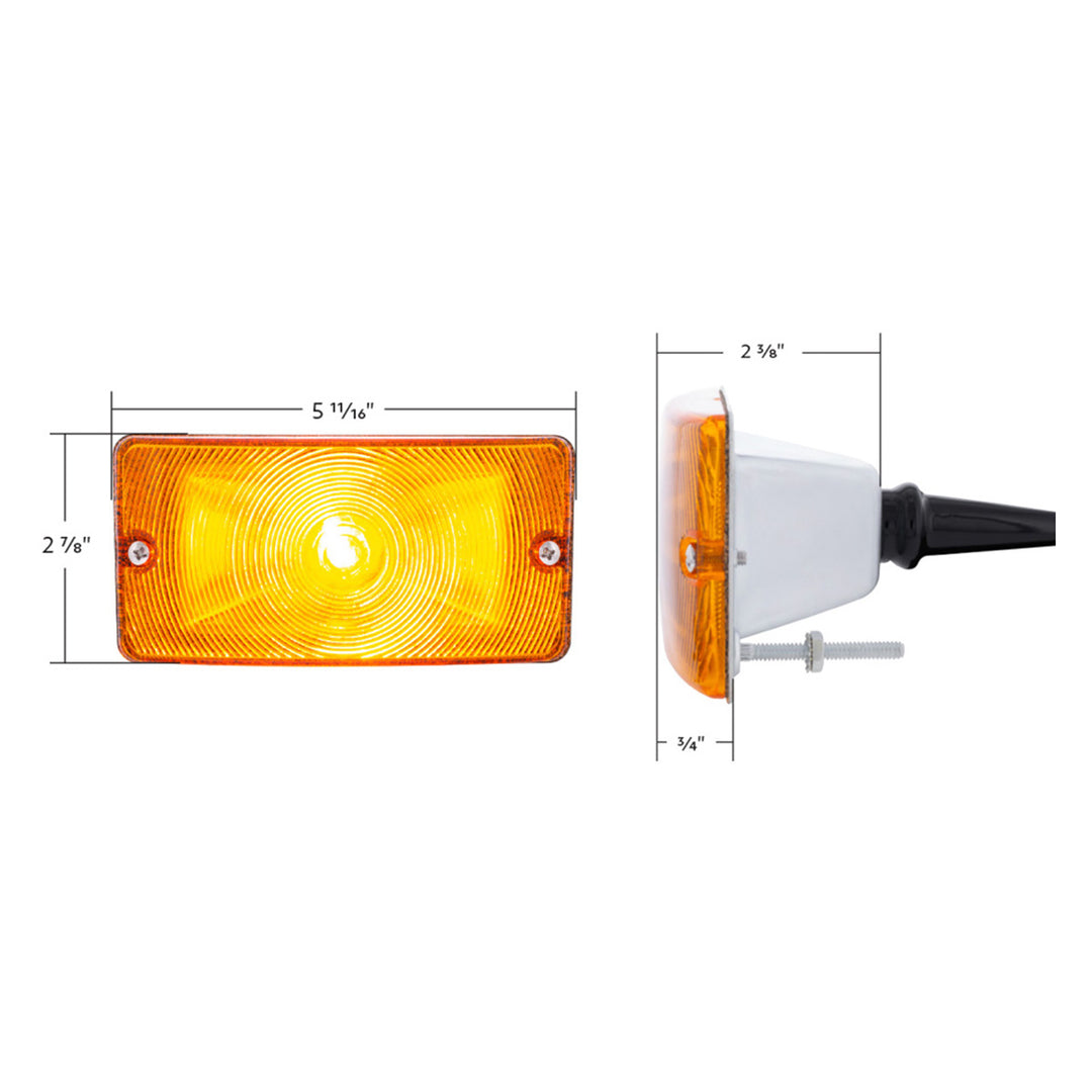 Parking Light For 1969-1977 Ford Bronco &amp; Truck (1959-64)-Amber Lens - View 11