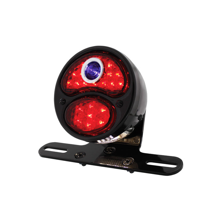 LED "DUO LAMP" Motorcycle Rear Fender Tail Light With Blue Dot - View 1