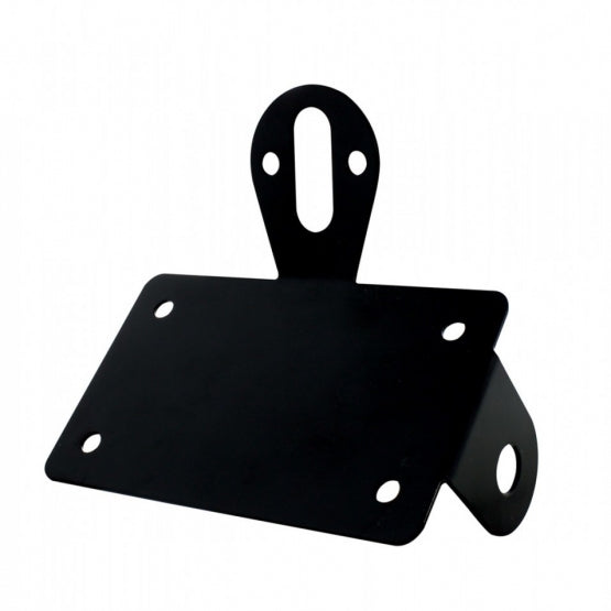 Black "Bobber" Motorcycle Style Horizontal Side Mount Light Bracket - View 1
