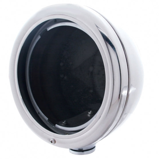 Stainless Steel "Classic" Headlight Housing - No Turn Signal - View 1