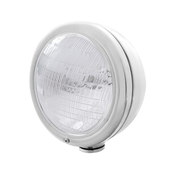 Stainless Steel Classic Headlight 6014 Bulb - View 1
