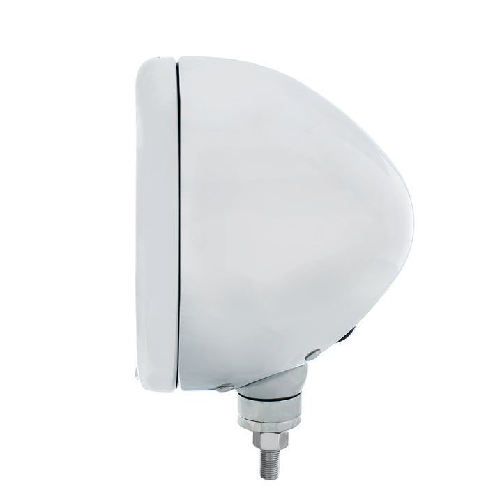 Chrome Classic Headlight Housing With Amber Signal Lens - View 4