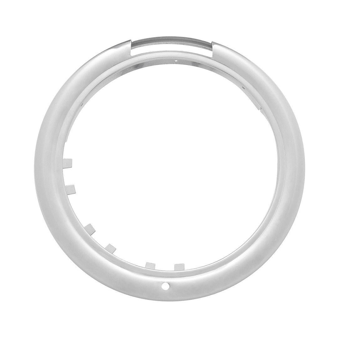 Stainless Steel Classic Headlight Bezel With Turn Signal Cutout - View 1