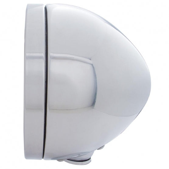 Stainless Steel "Bullet" Classic Headlight 6014 Bulb - View 3
