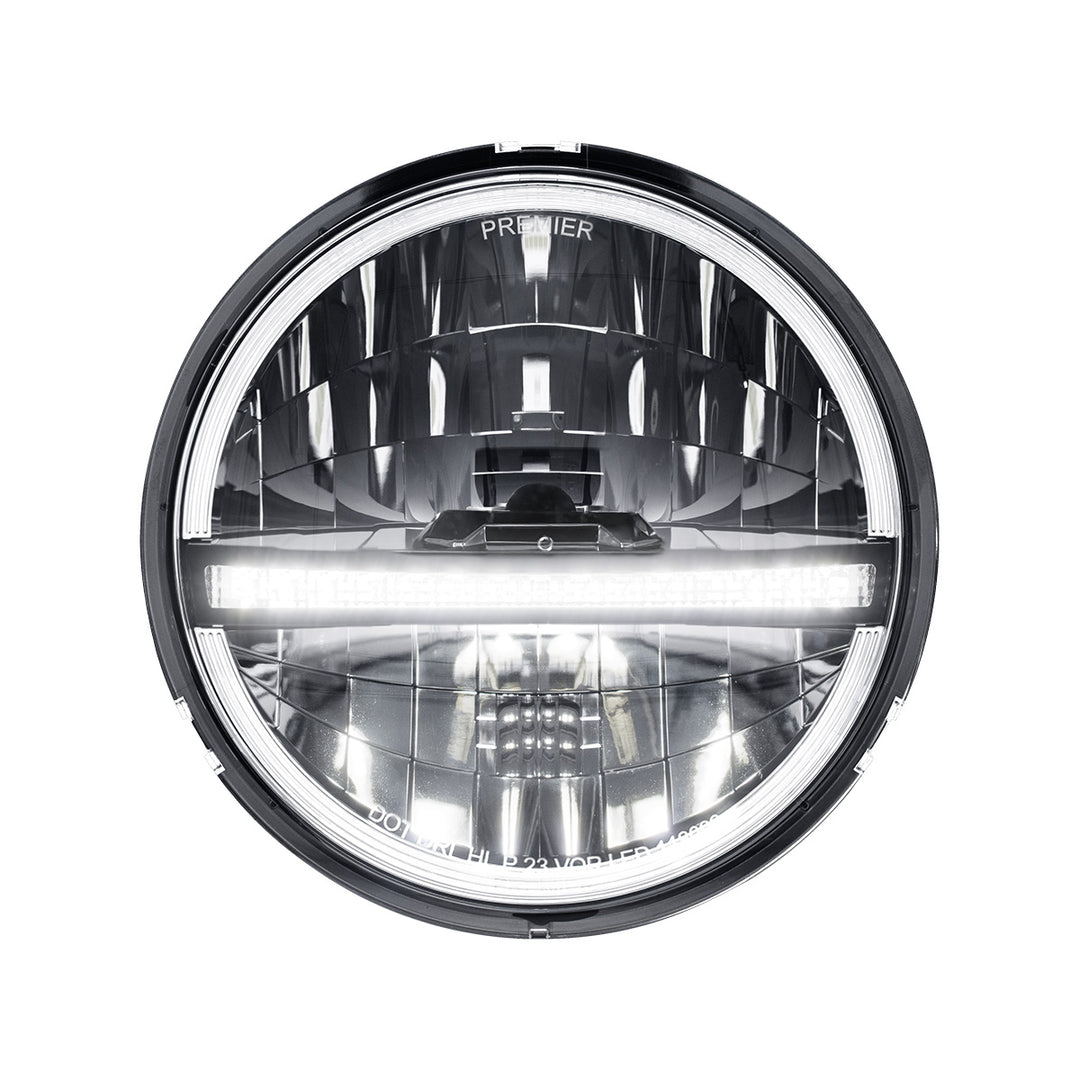 ULTRALIT - 20 High Power LED 5-3/4" Headlight With LED DRL/Position Light - Black - View 1
