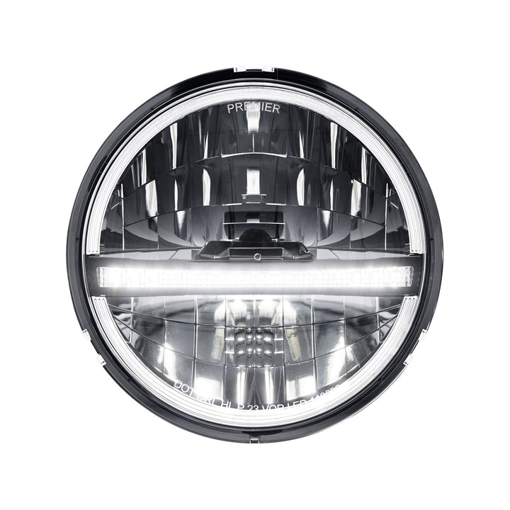 ULTRALIT - 20 High Power LED 5-3/4" Headlight With LED DRL/Position Light - Black - View 1