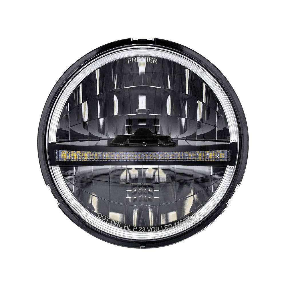ULTRALIT - 20 High Power LED 5-3/4" Headlight With LED DRL/Position Light - Black - View 2