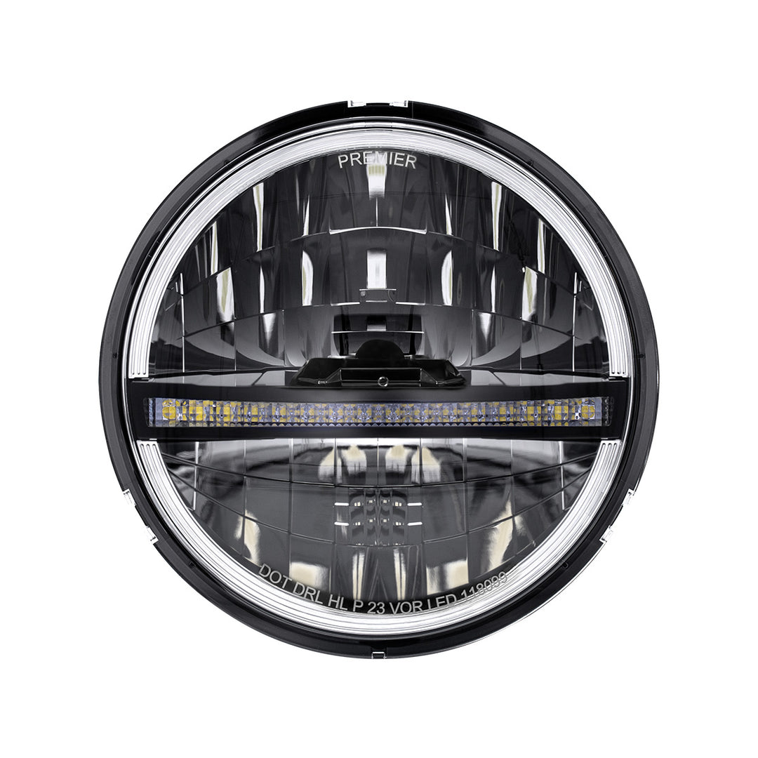 ULTRALIT - 20 High Power LED 5-3/4" Headlight With LED DRL/Position Light - Black - View 2