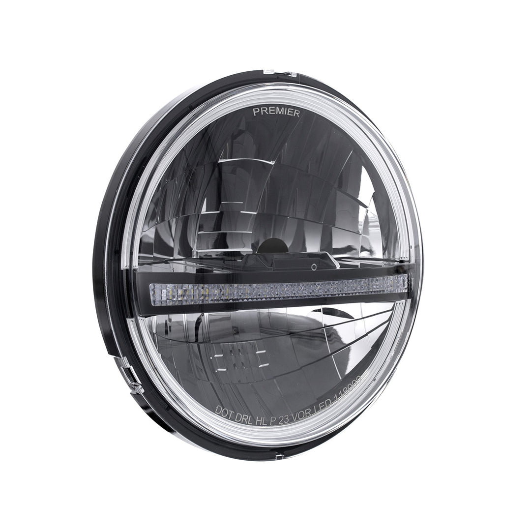 ULTRALIT - 20 High Power LED 5-3/4" Headlight With LED DRL/Position Light - Black - View 4