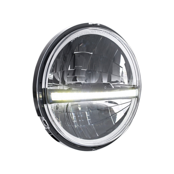 ULTRALIT - 20 High Power LED 5-3/4" Motorcycle Headlight With LED DRL/Position Light - Black - View 3