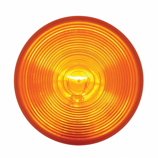 4" Round Dual Function Turn Signal Light - Amber Lens - View 1