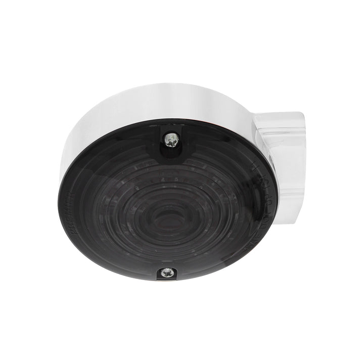 21 LED 3-1/4" Signal Light For Harley Motorcycle With Housing - Amber LED/Smoke Lens - View 3