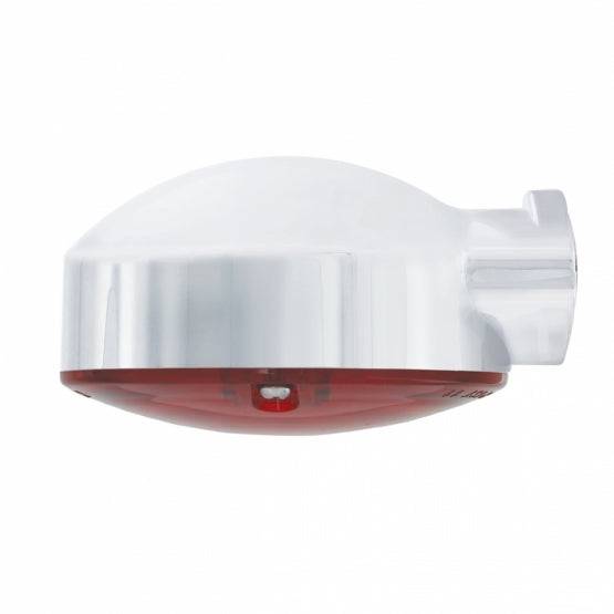 21 LED 3-1/4" Dual Function Signal Light For Harley Motorcycle With Housing - Red LED/Red Lens - View 4