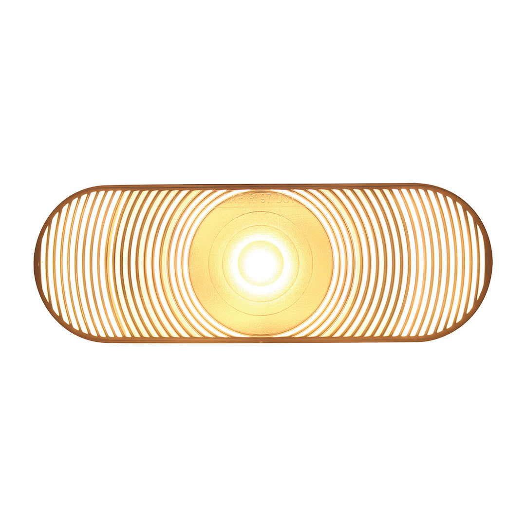 6" Oval Back-Up Light - Clear Lens - View 1