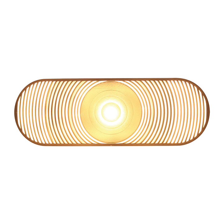 6" Oval Back-Up Light - Clear Lens - View 1