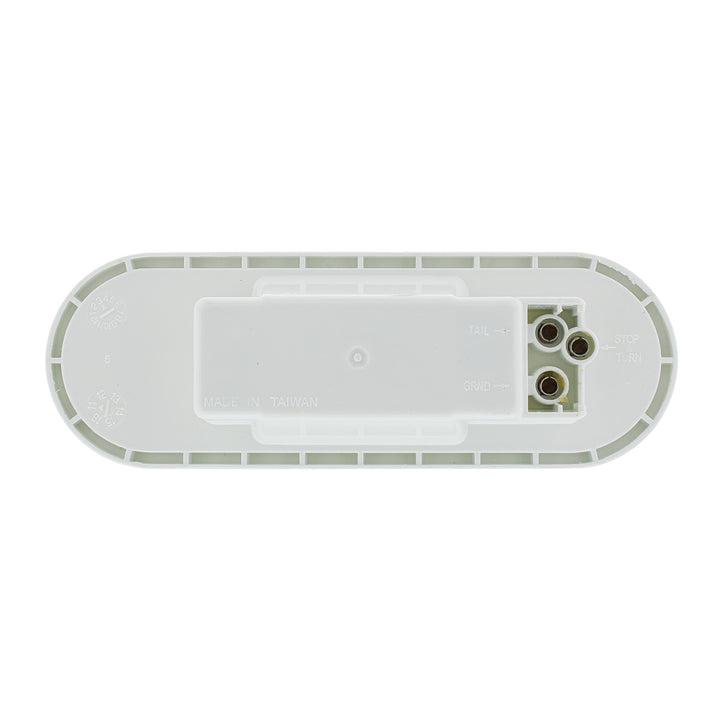 6" Oval Back-Up Light - Clear Lens - View 3