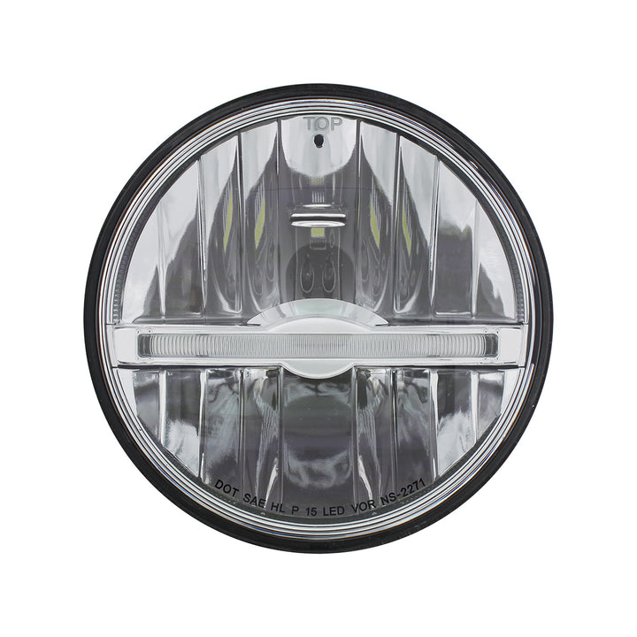 ULTRALIT - 9 LED 5-3/4" LED Headlight With Amber LED Position Light Bar - View 2