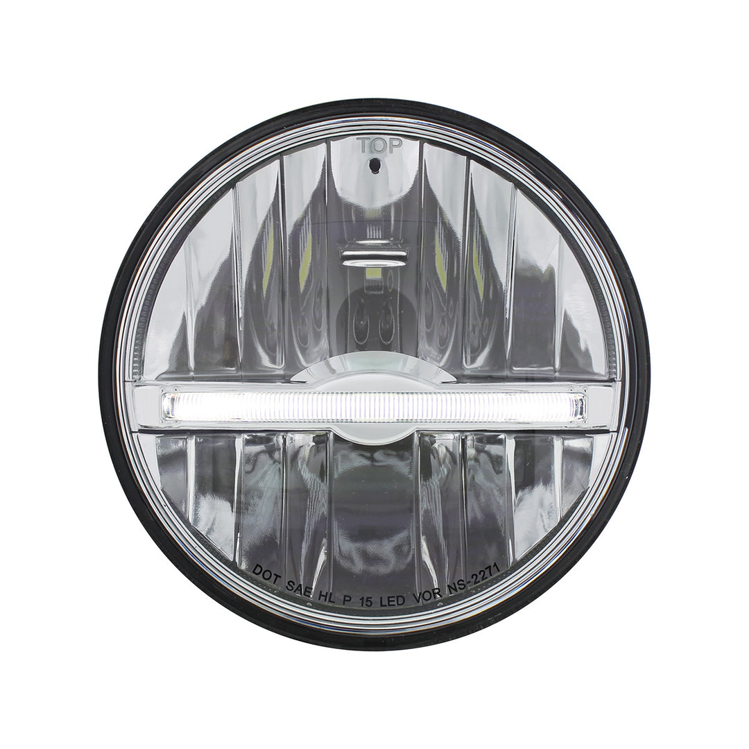 ULTRALIT - 9 LED 5-3/4" LED Headlight With White LED Position Light Bar - View 1